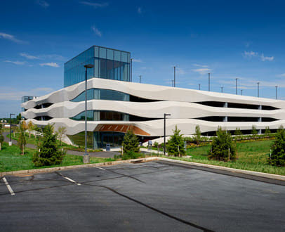 Parking structure on college campus